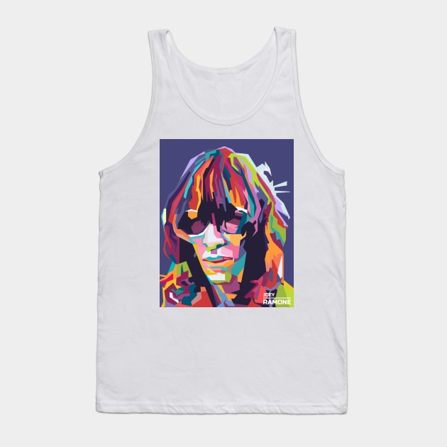 Abstract Joey Ramone in WPAP Tank Top by smd90